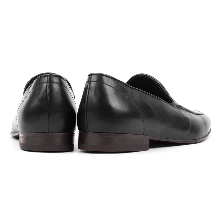 SILVA MOCCASIN fekete bőr sneaker