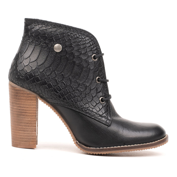 MILANO CHUCKA fekete Croco Embbosed sneaker