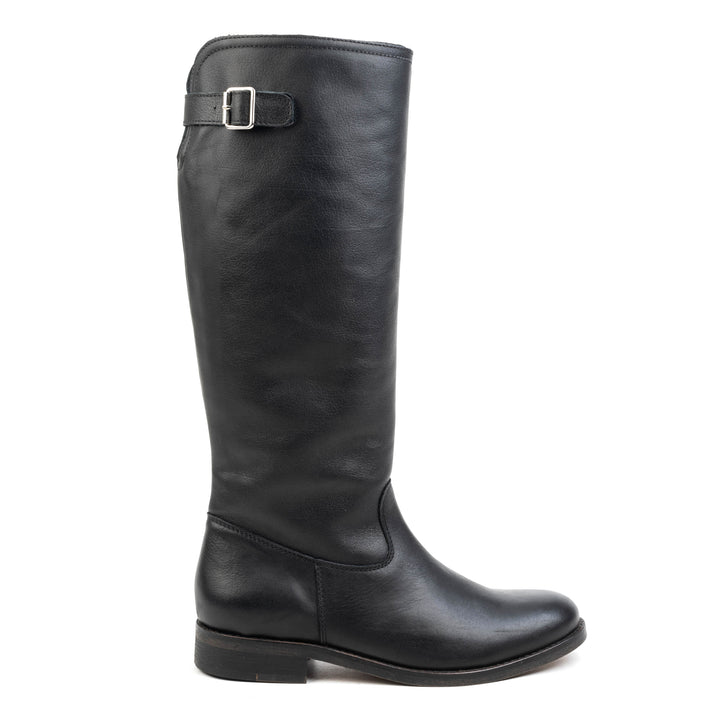SARTO HIGH BOOT fekete bőr csizma