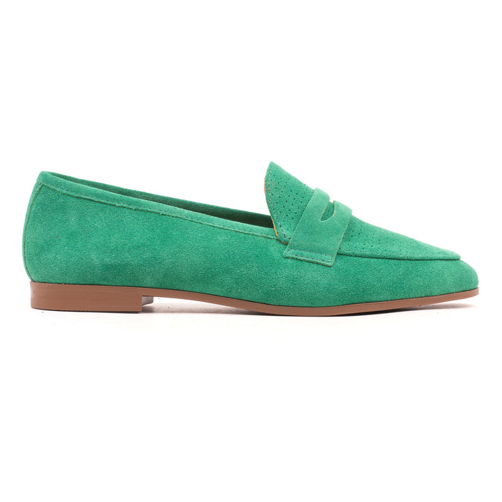 AMPARO LOAFER zöld Suede Perforated