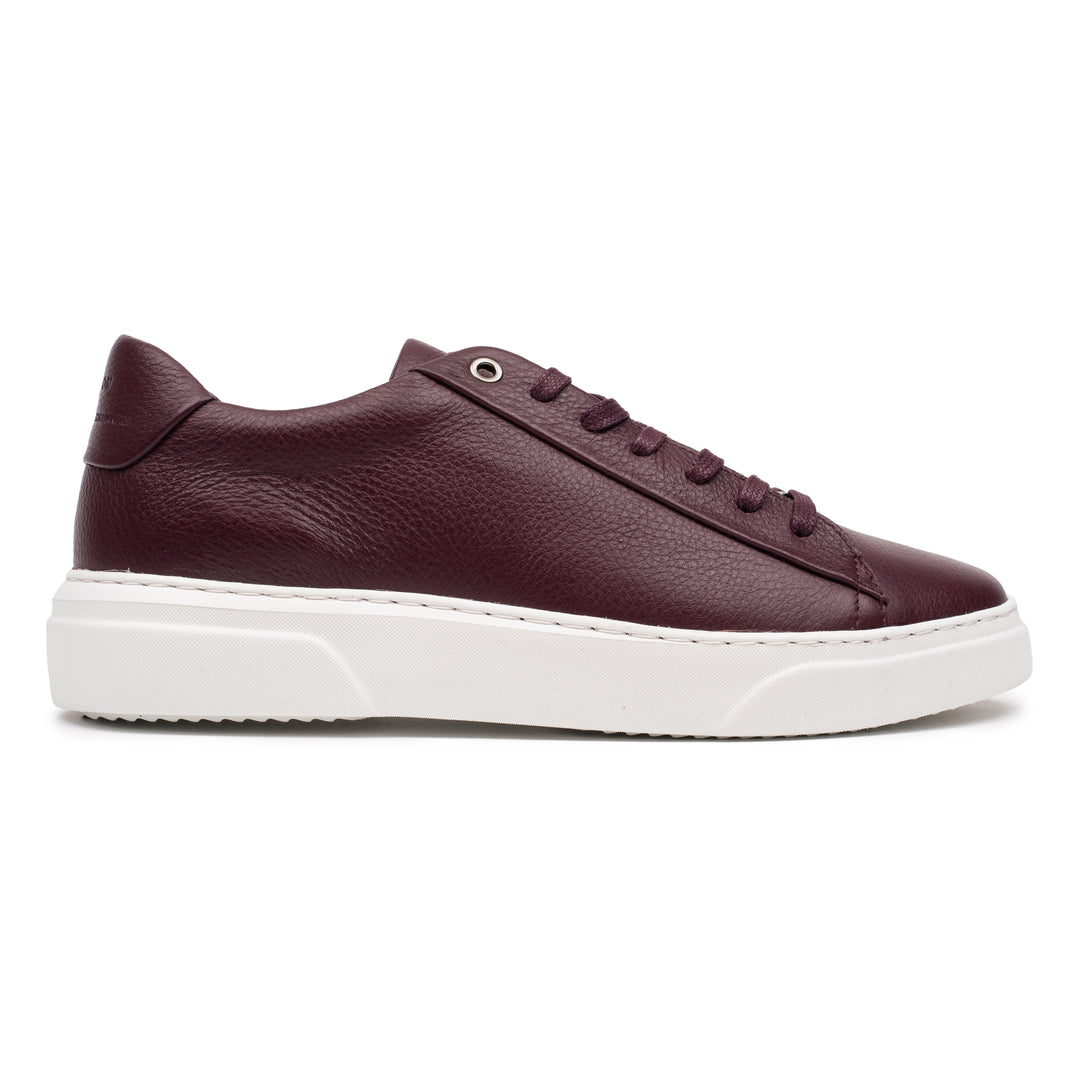 HINSON Sneaker Bordo | Kea Base Low Bordo Leather - s