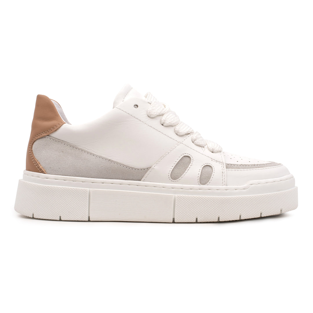 OMNIO Sneaker Alb | Riva Sneaker Low White/Ecru - s