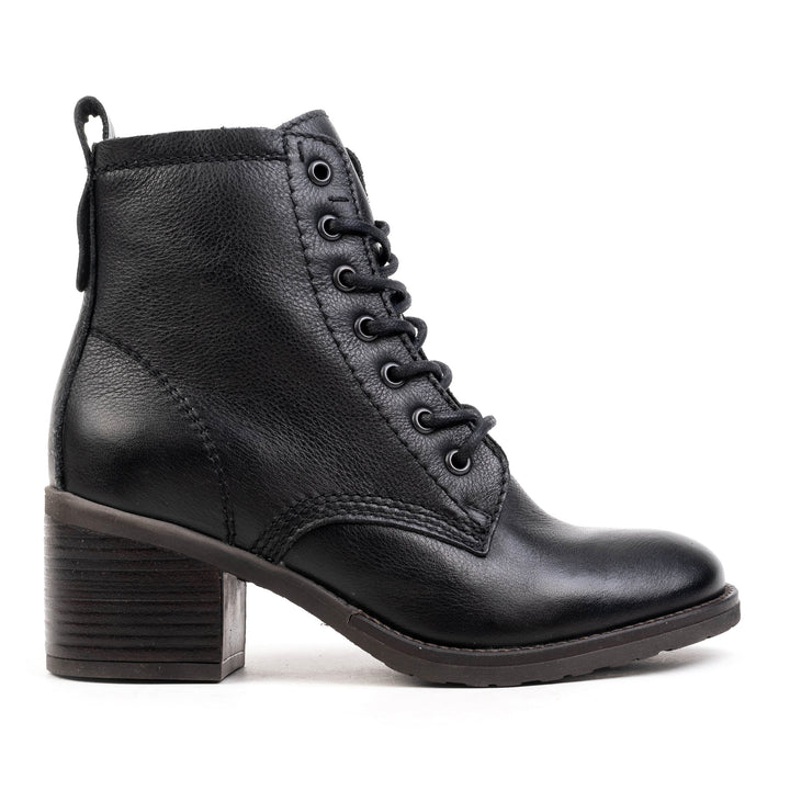 ANNIE ANKLE LACE BOOT fekete csizma