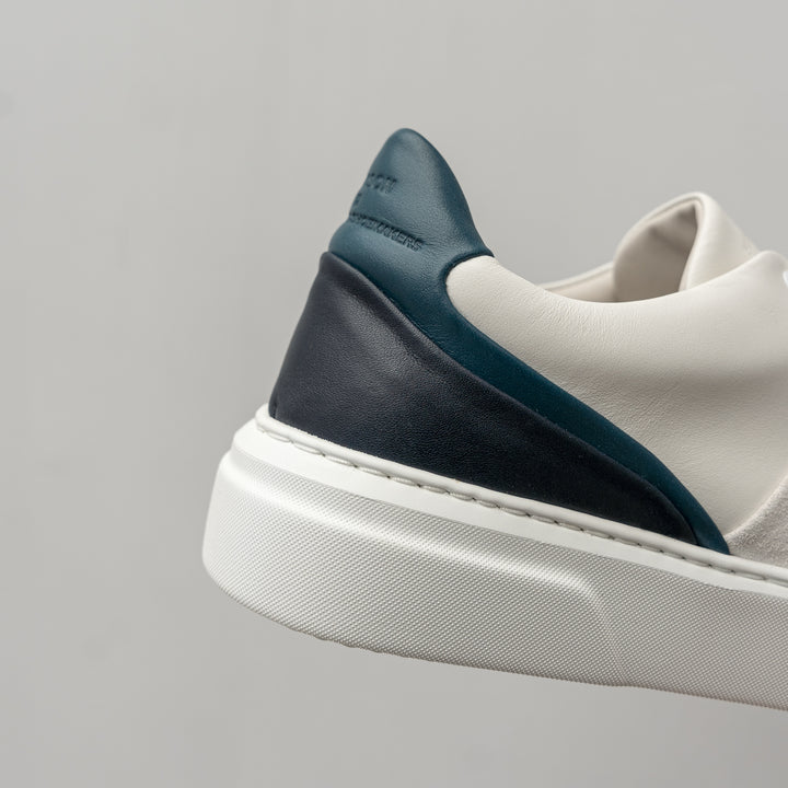 KEA CIME LOW Dark zöld bőr sneaker