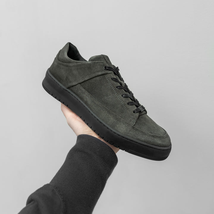 BENNET P4 LOW Army zöld Suede sneaker