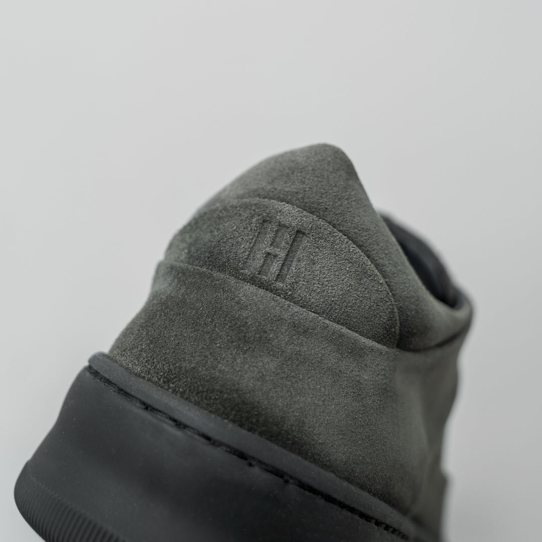 BENNET P4 LOW Army zöld Suede sneaker