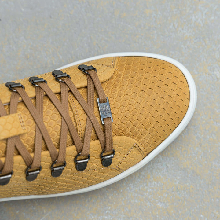 BENNET LOW WS konyak színű - Emb.Lea,Nub,Sue sneaker