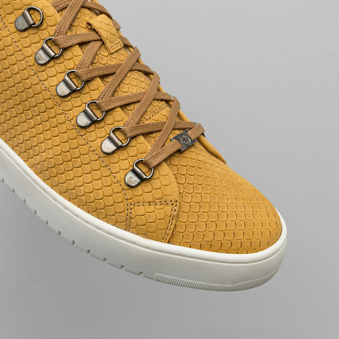 BENNET LOW WS konyak színű - Emb.Lea,Nub,Sue sneaker