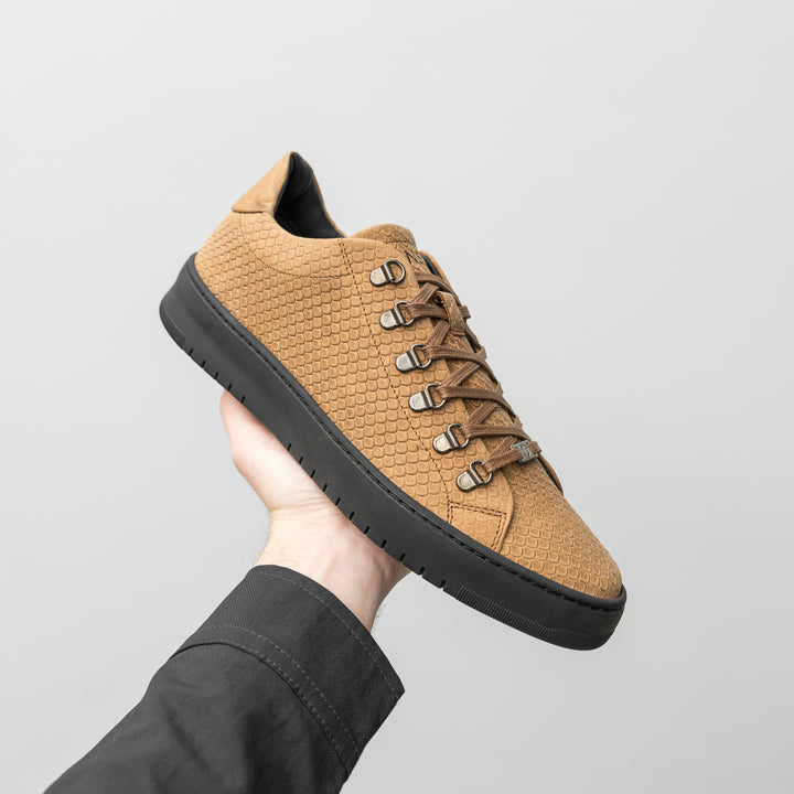 BENNET LOW BS barna - Emb.Lea,Nub,Sue sneaker