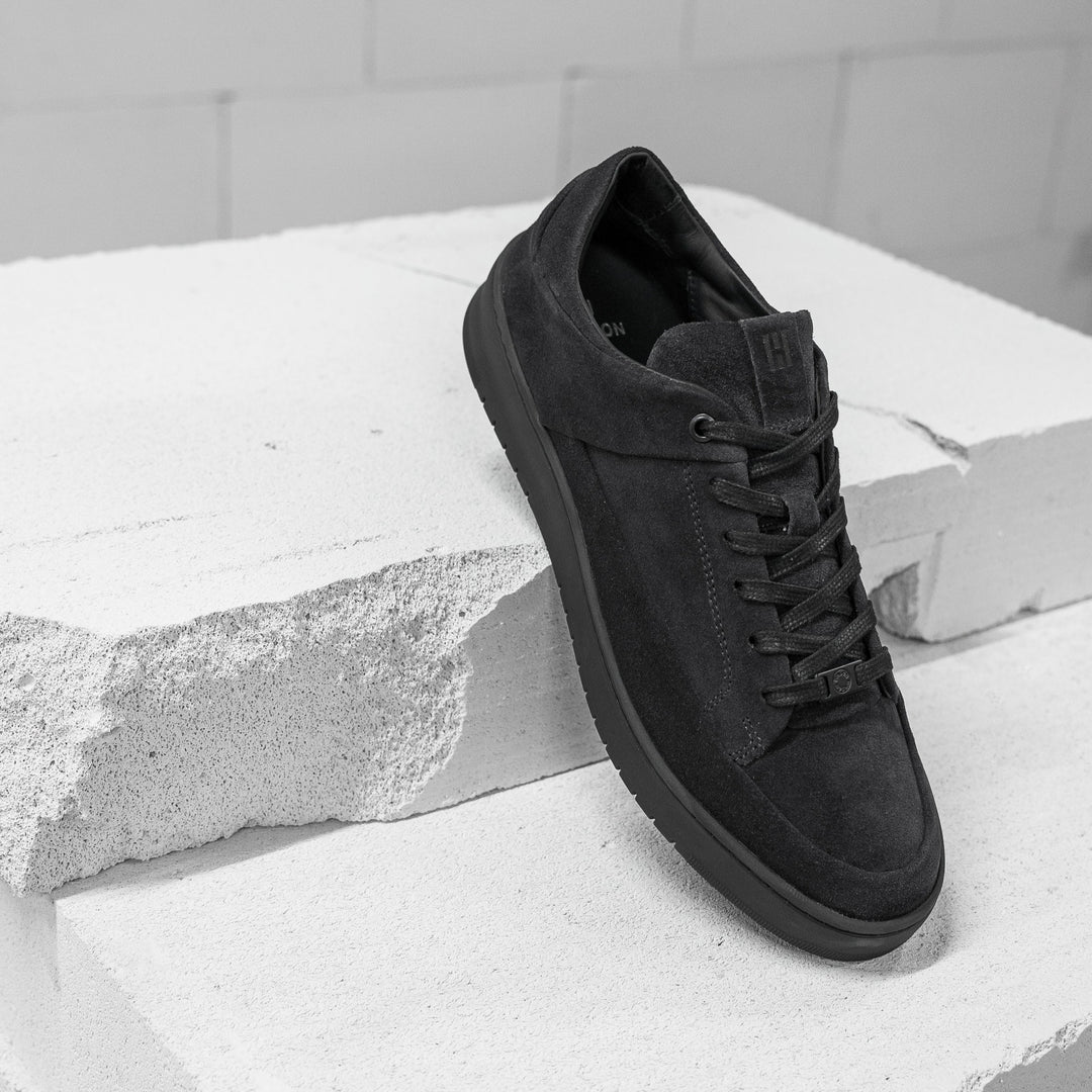 BENNET P4 LOW Off fekete Suede sneaker