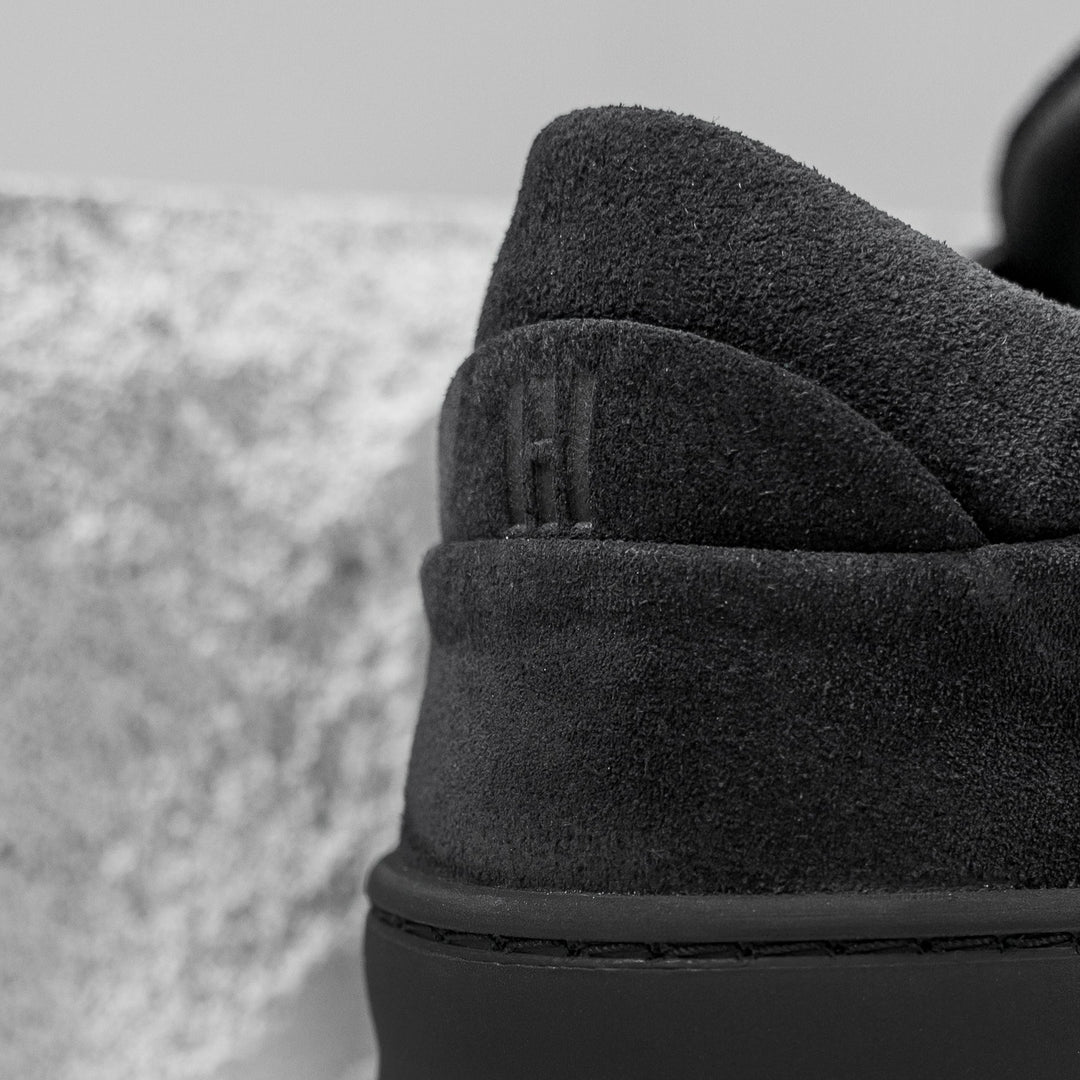 BENNET P4 LOW Off fekete Suede sneaker