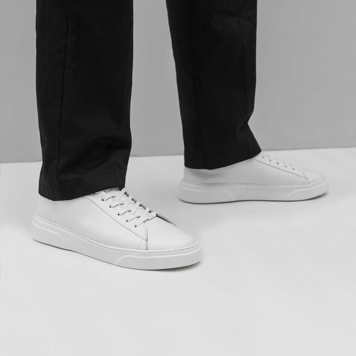 KEA BASE LOW fehér Floater bőr sneaker
