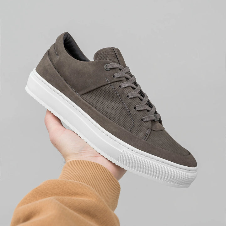 SORREN P3 LOW Charcoal Embossed sneaker