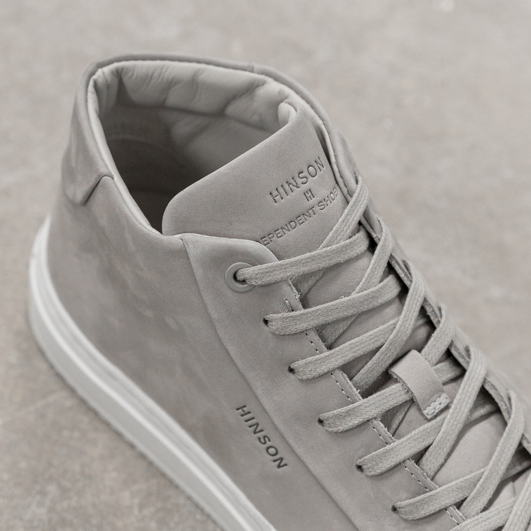 SORREN SINNET HIGH világosszürke bőr nubuk sneaker