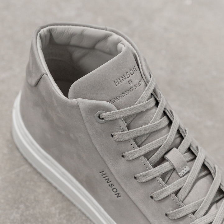SORREN SINNET HIGH világosszürke bőr nubuk sneaker