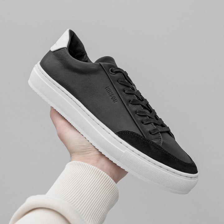 SORREN SINNET fekete bőr sneaker