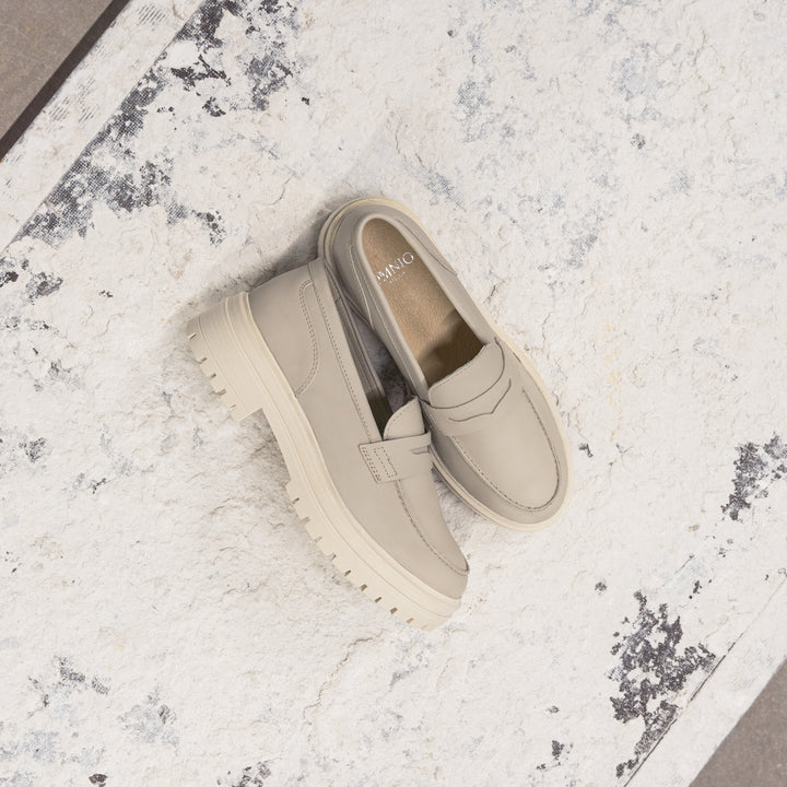 LEYTON LOAFER SADDLE bézs mart bőr
