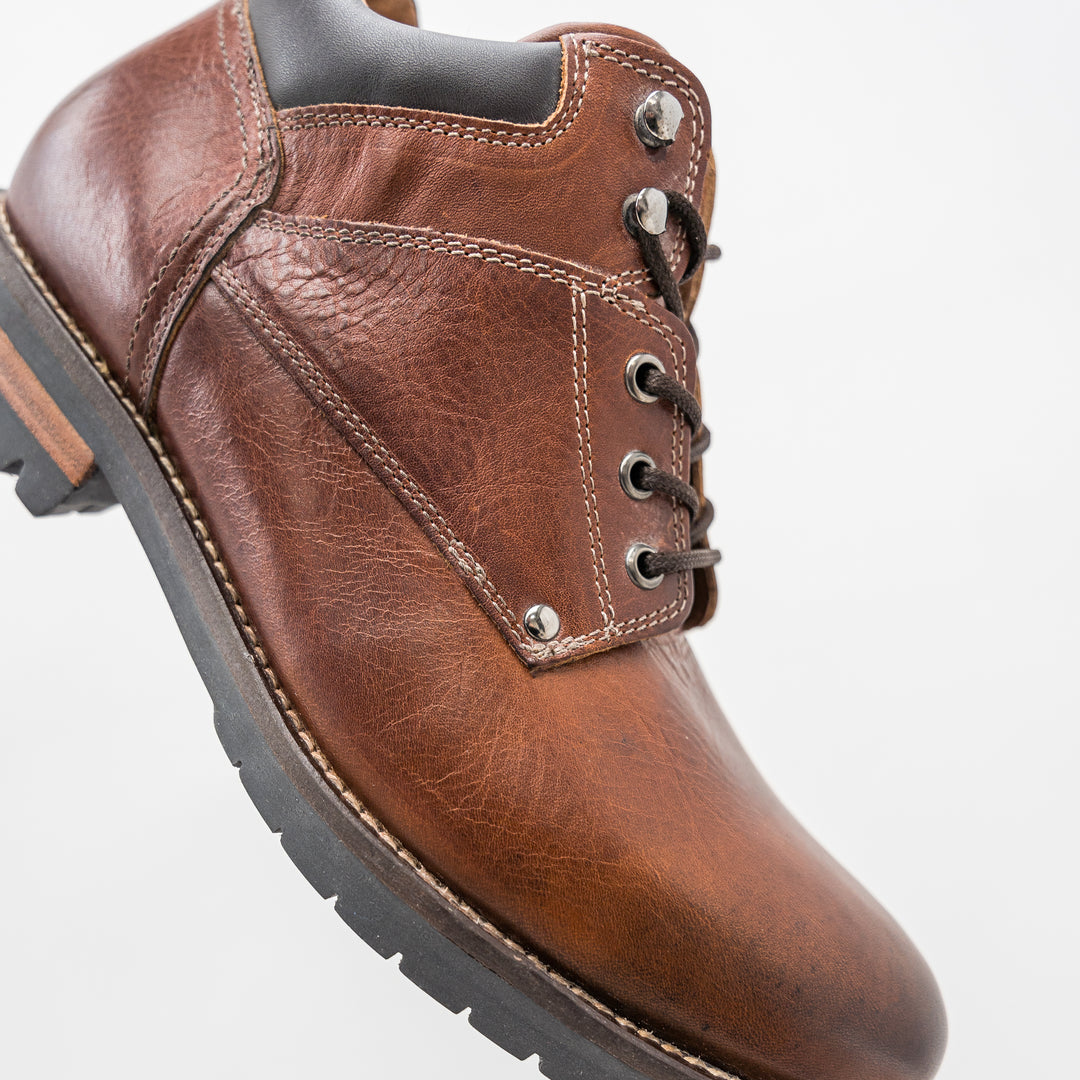 GORDON WAGONEER ANKLE BOOT Chestnut bőr csizma