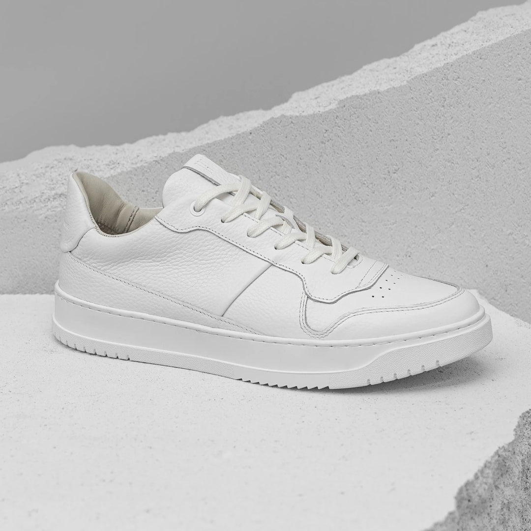 PALMER ONE fehér mart bőr sneaker