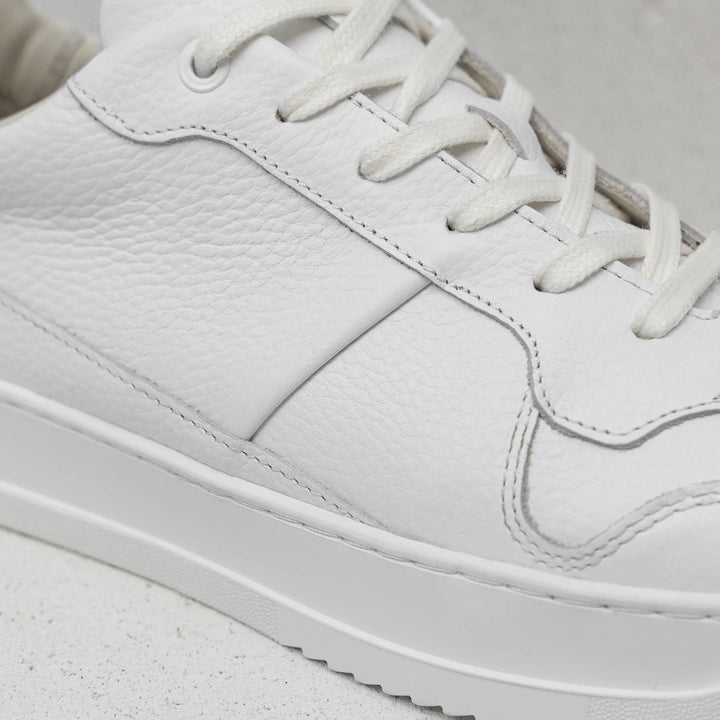 PALMER ONE fehér mart bőr sneaker