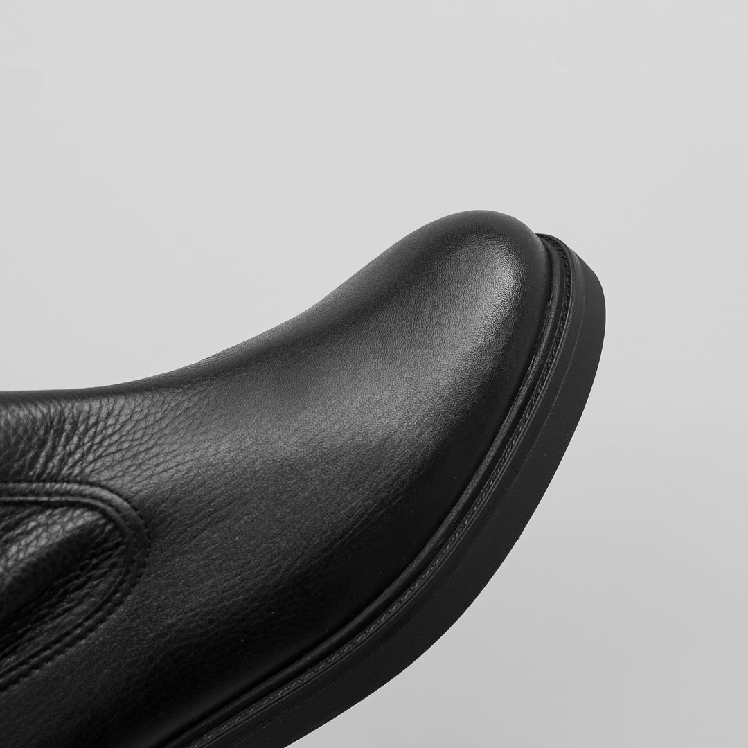TERSA ROCK fekete bőr sneaker