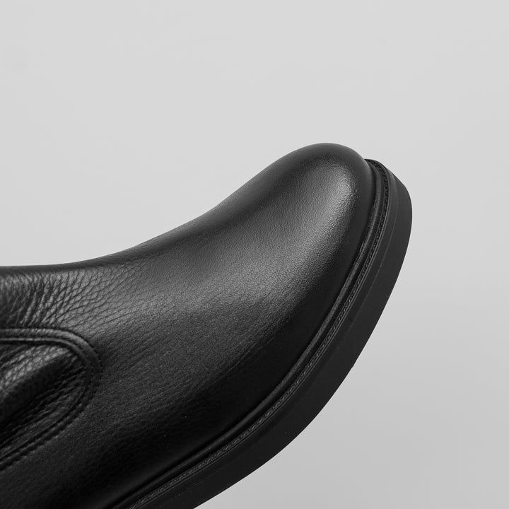 TERSA ROCK fekete bőr sneaker
