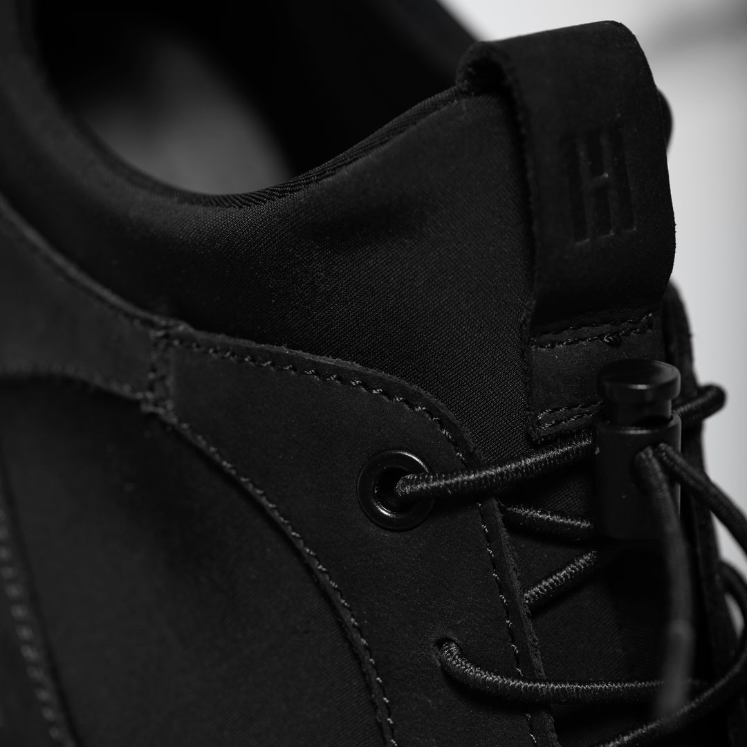ALLIN SARUN fekete nubuk/Neoprene sneaker