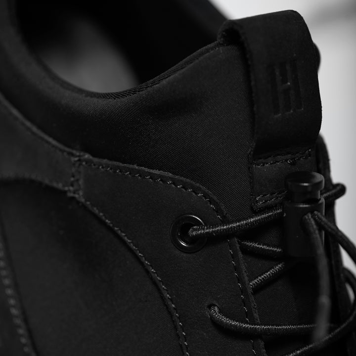 ALLIN SARUN fekete nubuk/Neoprene sneaker