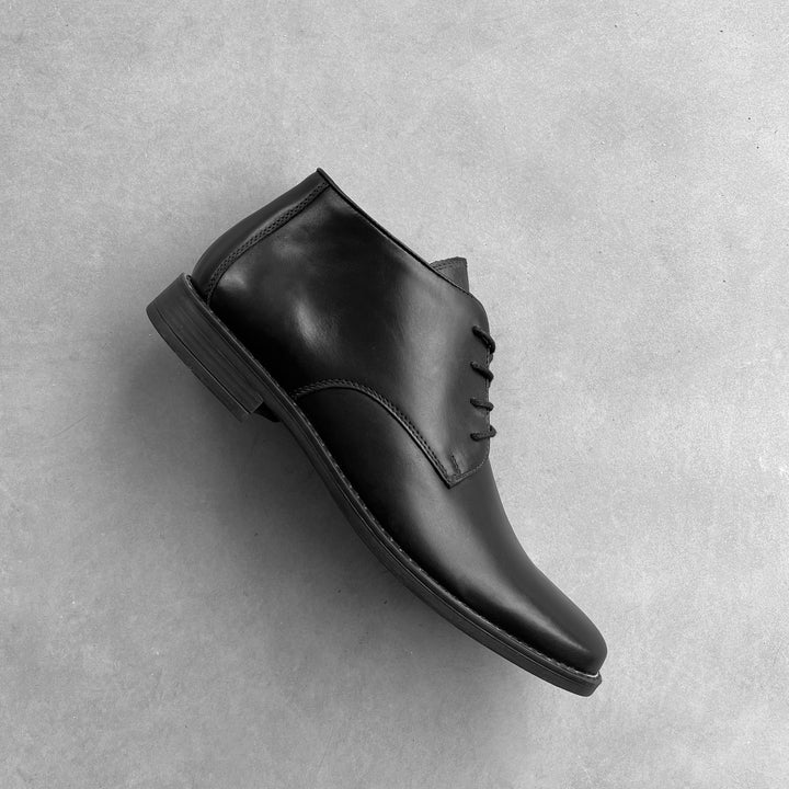 LORCA CASTEL fekete bőr sneaker