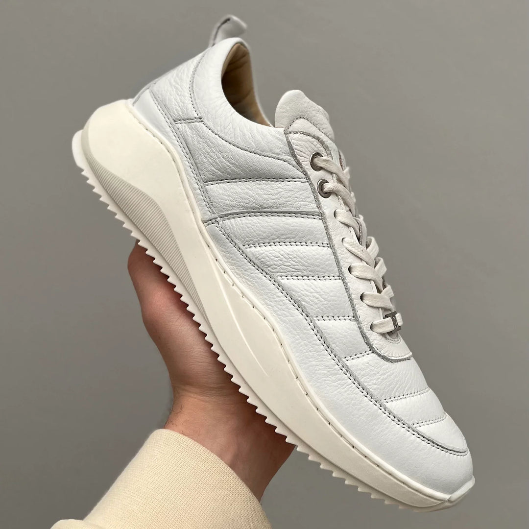 PACE PADDED LOW fehér - sima bőr