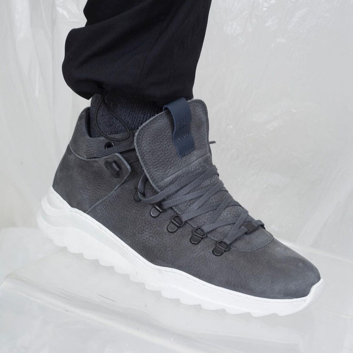 VIITOR ALPINA HIKING MID Antracit színű bőr nubuk