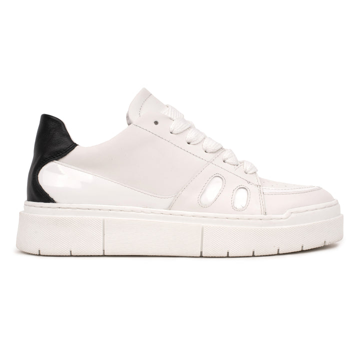 RIVA LOW TOP fehér/fekete bőr sneaker