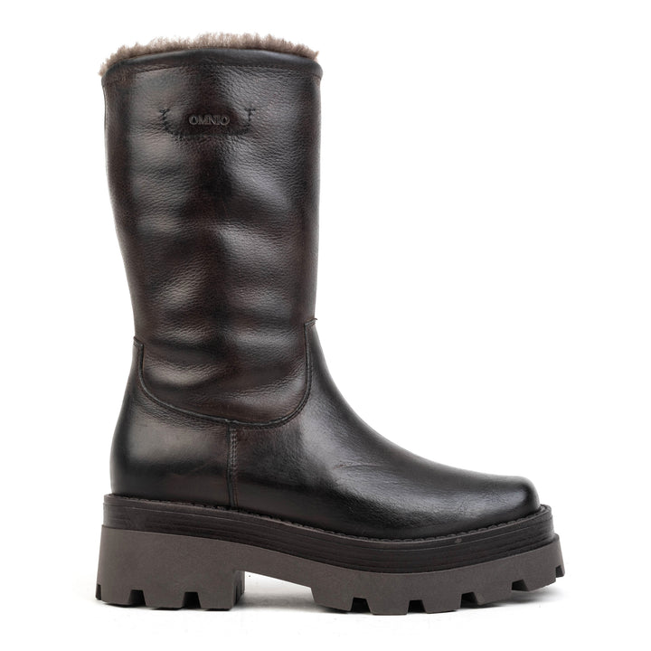 PANAMERA WARM BOOT barna bőr csizma