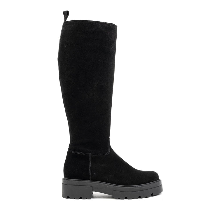 SHARI HIGH BOOT fekete Suede csizma