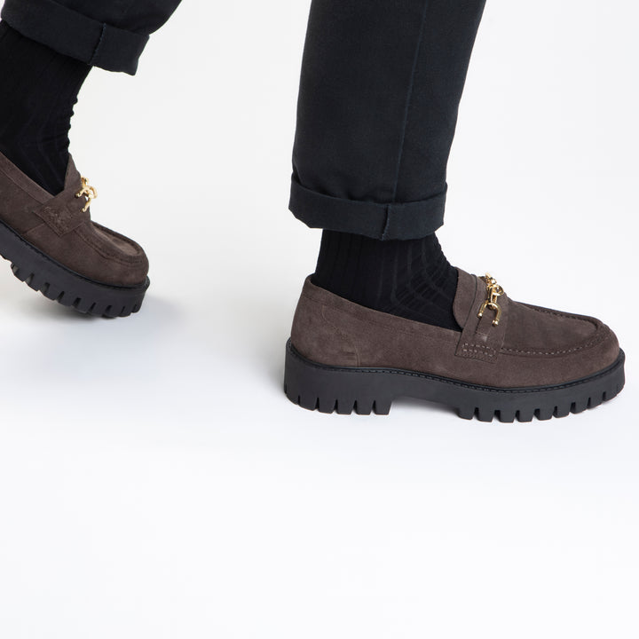 FOZA LOAFER barna nubuk