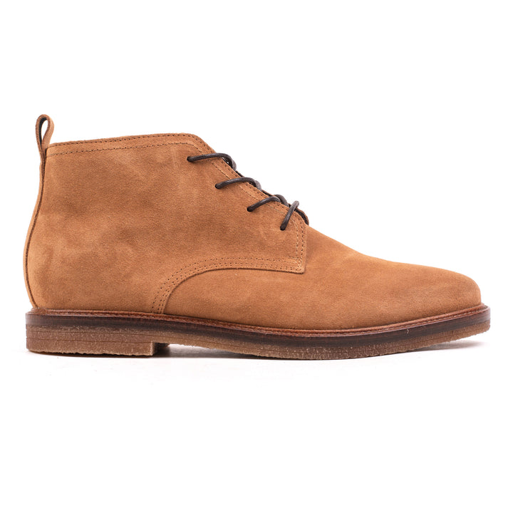 OSVALDO DERBY ANKLE konyak színű Suede