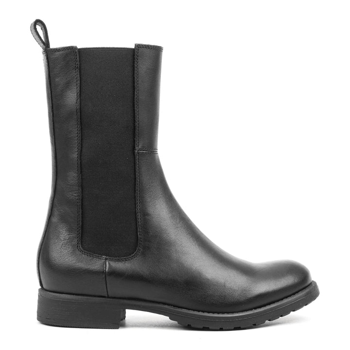 SARAH CHELSEA MAGAS Fekete Bőr