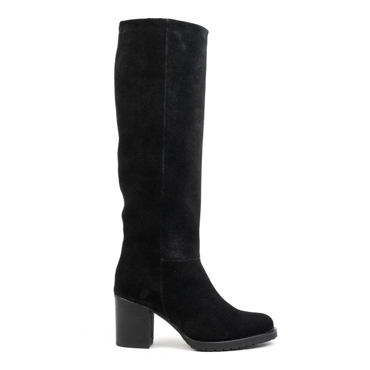 NEW BIANCA HIGH LEG fekete Suede sneaker