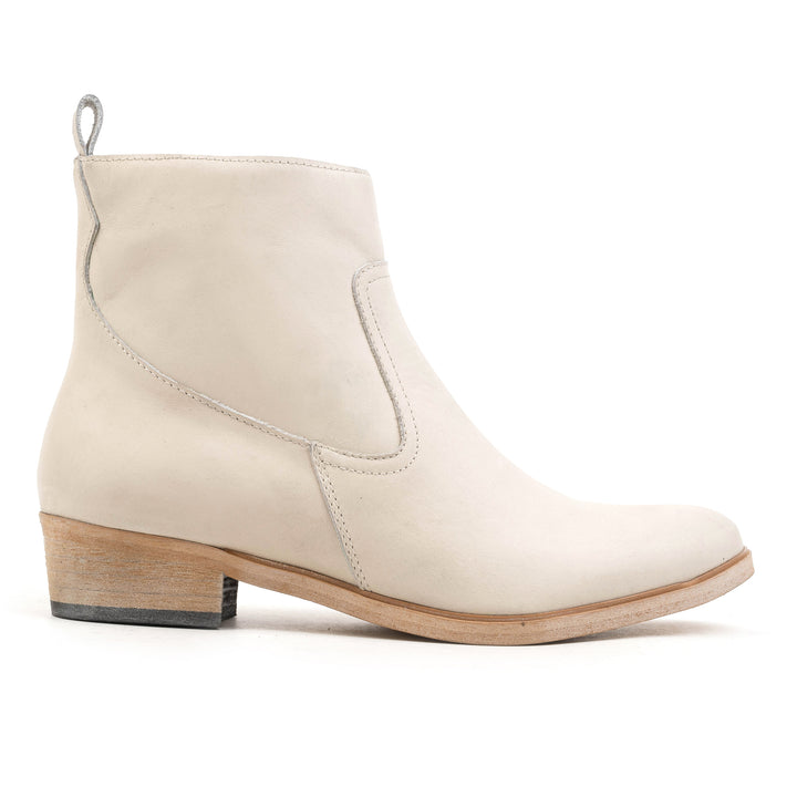 RICCIA ANKLE BOOT Ice bőr csizma