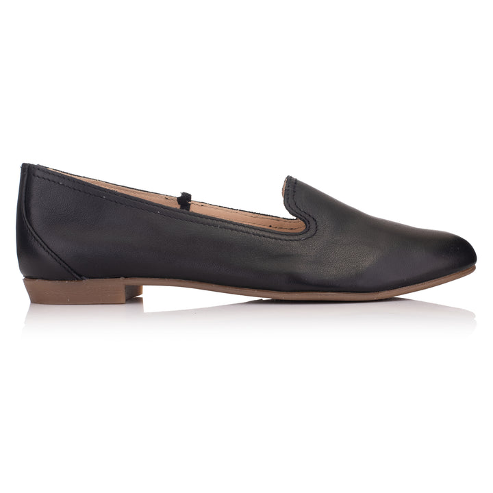 OMNIO Balerini Negri | Prep Plain Loafer Black Leather Milled - s