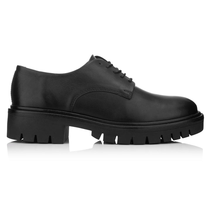 LAURIE DERBY LACE UP fekete bőr