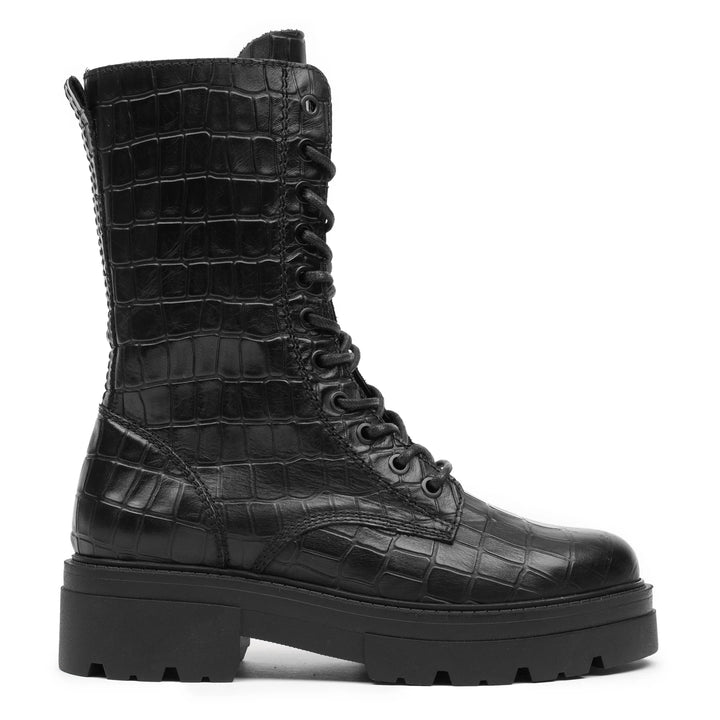 SHARI COMBAT HIGH fekete Coda 2 Embossed sneaker